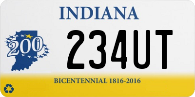 IN license plate 234UT