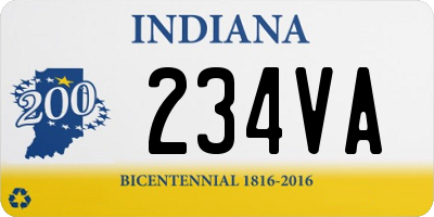 IN license plate 234VA