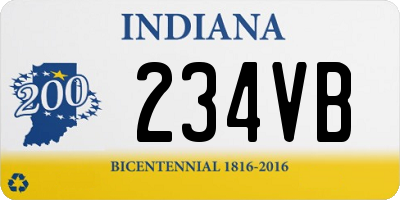 IN license plate 234VB