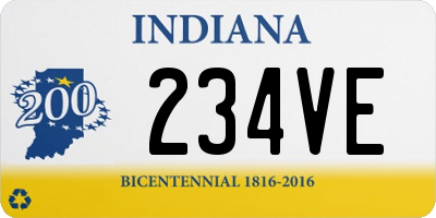 IN license plate 234VE