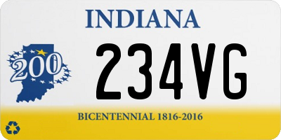 IN license plate 234VG