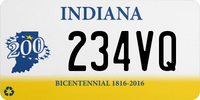 IN license plate 234VQ