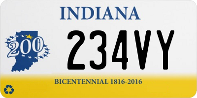 IN license plate 234VY