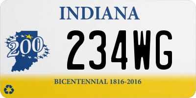 IN license plate 234WG