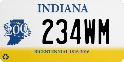 IN license plate 234WM