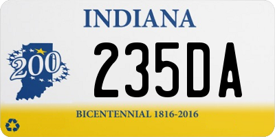 IN license plate 235DA