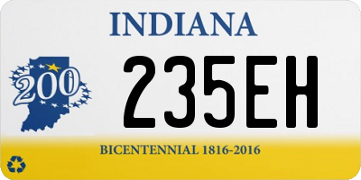 IN license plate 235EH