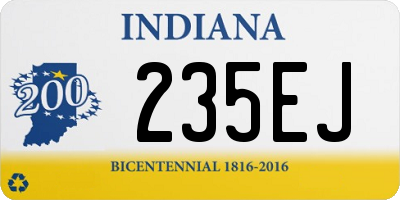 IN license plate 235EJ