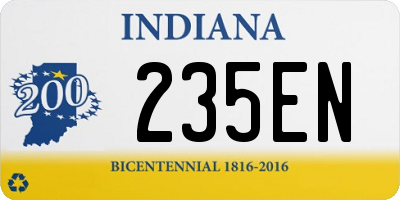 IN license plate 235EN