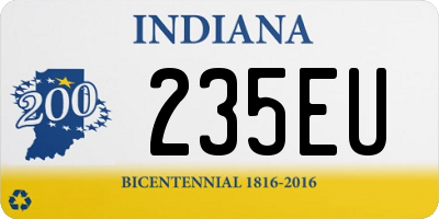 IN license plate 235EU