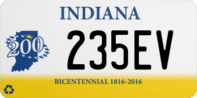 IN license plate 235EV