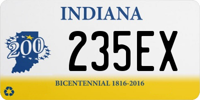 IN license plate 235EX