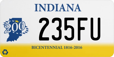 IN license plate 235FU