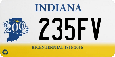 IN license plate 235FV