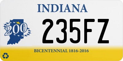 IN license plate 235FZ