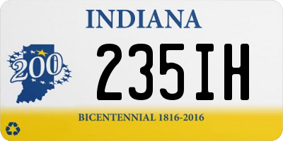 IN license plate 235IH