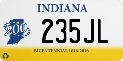 IN license plate 235JL