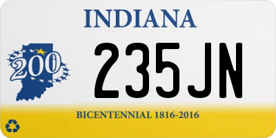 IN license plate 235JN