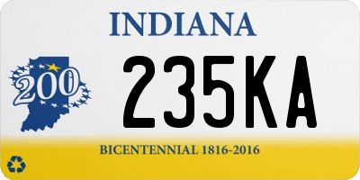 IN license plate 235KA