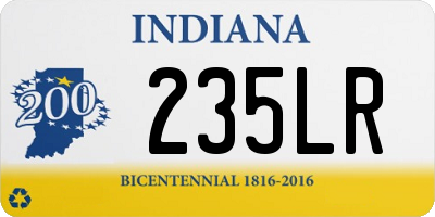 IN license plate 235LR