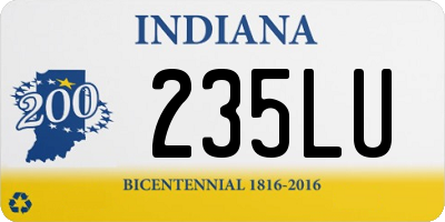 IN license plate 235LU