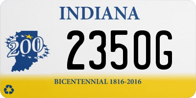 IN license plate 235OG