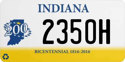 IN license plate 235OH