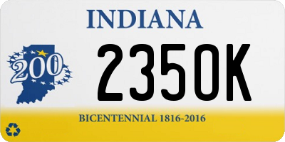 IN license plate 235OK