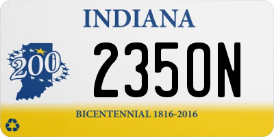 IN license plate 235ON