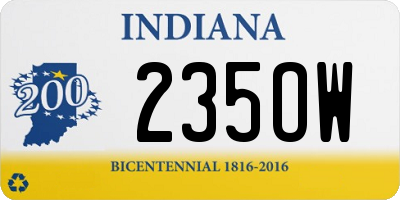 IN license plate 235OW