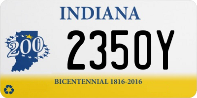 IN license plate 235OY