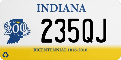 IN license plate 235QJ