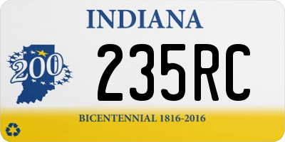 IN license plate 235RC