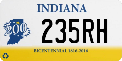 IN license plate 235RH