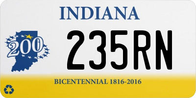 IN license plate 235RN