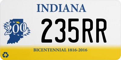 IN license plate 235RR