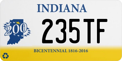 IN license plate 235TF