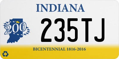 IN license plate 235TJ