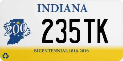 IN license plate 235TK