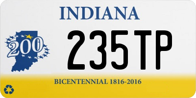 IN license plate 235TP