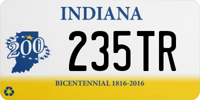 IN license plate 235TR