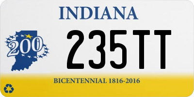 IN license plate 235TT