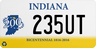 IN license plate 235UT