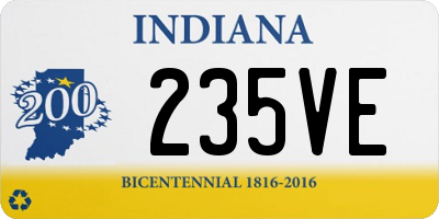 IN license plate 235VE