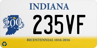 IN license plate 235VF