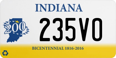 IN license plate 235VO