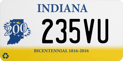 IN license plate 235VU