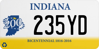 IN license plate 235YD