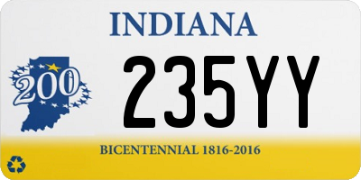 IN license plate 235YY