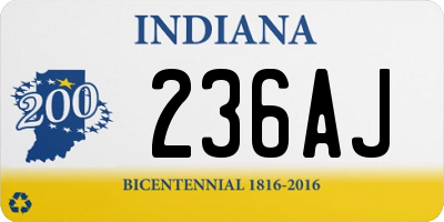 IN license plate 236AJ